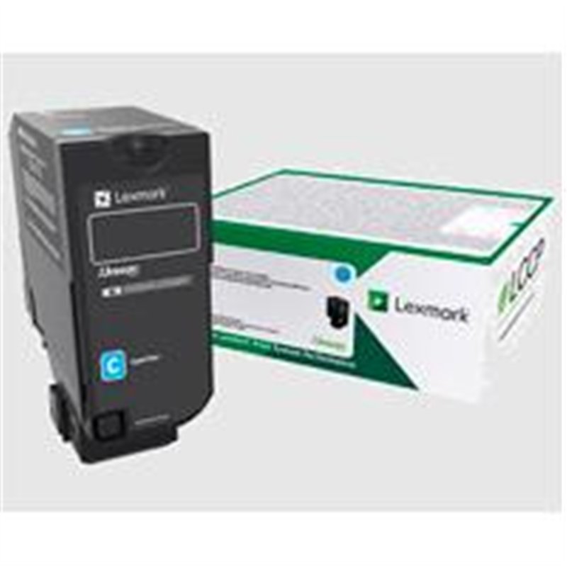 TONER LASER LEXMARK COLOR CYAN RENDIMIENTO ESTANDAR, NP 74C4SC0, HASTA 7000 PAGINAS, MODELOS: CS720DE, CX725DHE, CS725DE