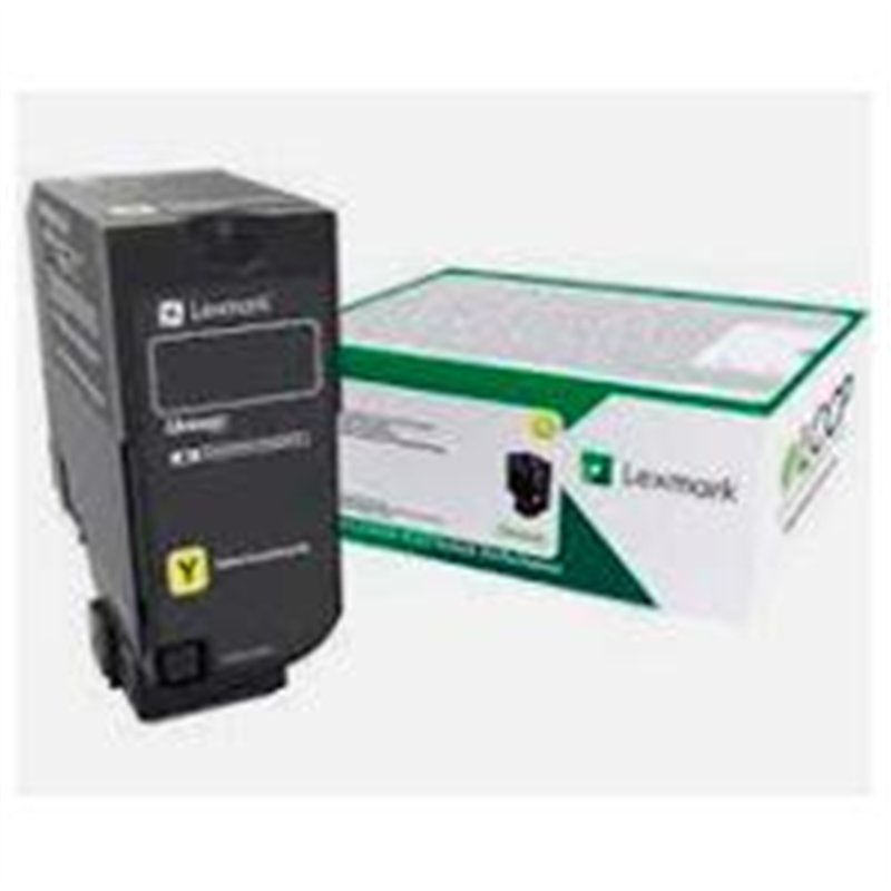TONER LASER LEXMARK COLOR AMARILLO RENDIMIENTO ESTANDAR, NP 74C4SY0, HASTA 7000 PAGINAS, MODELOS CX725DHE, CS725DE, CS720DE