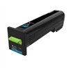 TONER LEXMARK 72K4XC0 CIAN, EXTRA ALTO RENDIMIENTO 22000, PARA CS820DE, CX860DE, CX825DE