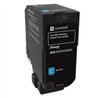 TONER LASER LEXMARK COLOR CIAN DE ALTO RENDIMIENTO / NP 74C4HC0 / PARA CS725 / HASTA 12,000 PAGINAS ESTANDAR