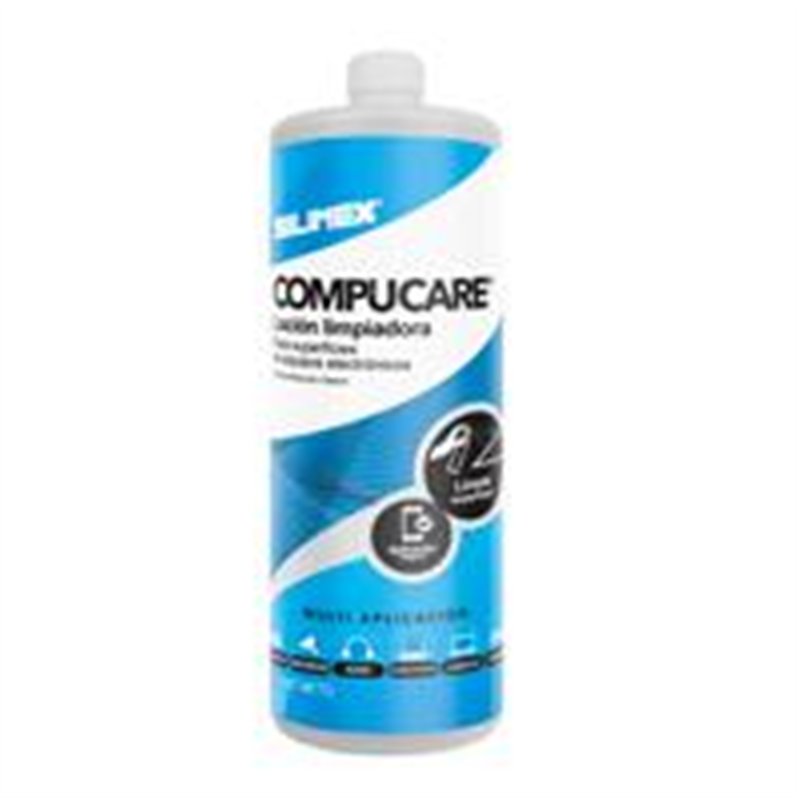 ATOMIZADOR COMPUCARE LOCION LIMPIADORA Y PROTECTORA DE CARCASAS PLASTICAS Y METALICAS PARA USO EXCLUSIVAMENTE EXTERNO SILIMEX 1 