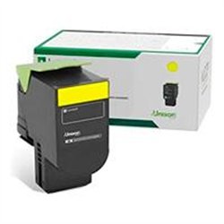TONER LASER LEXMARK COLOR AMARILLO RENDIMIENTO ESTANDAR, NP 78C40Y0, HASTA 1400 PAGINAS, MODELOS CX622ADE, CS421DN, CS521DN, CX6