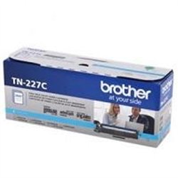 TONER BROTHER TN227C CIAN COMPATIBLE CON MFCL3710CW ALTO RENDIMIENTO HASTA 2,300 PAGINAS