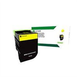 TONER LASER LEXMARK COLOR AMARILLO EXTRA ALTO RENDIMIENTO, NP 78C4XY0, HASTA 5000 PAGINAS, MODELOS CX622, CX625, CS421, CS521, C