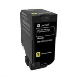 TONER LASER LEXMARK COLOR AMARILLO ALTO RENDIMIENTO,NP 74C4HY0, HASTA 12000 PAGINAS, MODELOS CS725DE