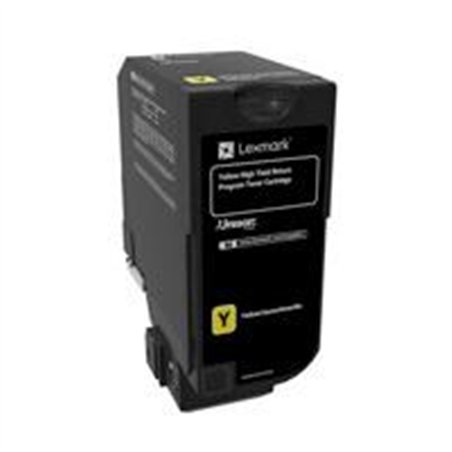 TONER LASER LEXMARK COLOR AMARILLO ALTO RENDIMIENTO,NP 74C4HY0, HASTA 12000 PAGINAS, MODELOS CS725DE