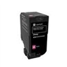 TONER LASER LEXMARK COLOR MAGENTA, NP 74C4HM0, ALTO RENDIMIENTO, HASTA 12000 PAGINAS, MODELOS CS725DE