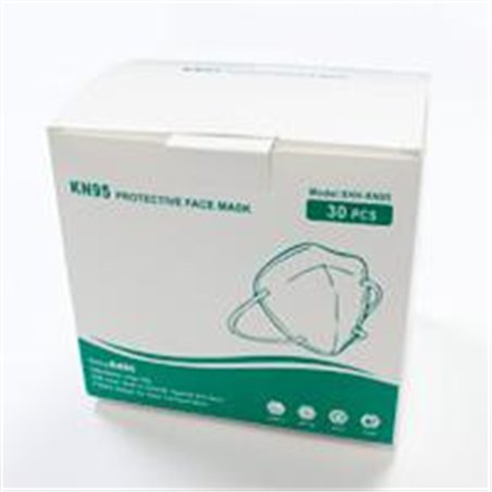 CUBRE BOCAS KN95 BLANCO CON 30 PZAS, 1 BOLSA CON 3 PAQUETES CON 10 PZAS C/U