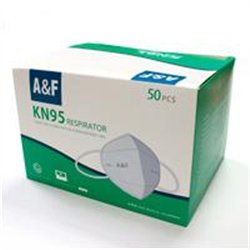 CUBRE BOCAS KN95 BLANCO CON 50 PZAS, 5 PAQUETES CON 10 PZAS C/U
