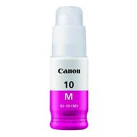 BOTELLA DE TINTA CANON GI-10M MAGENTA,TINTA CONTINUA,RENDIMIENTO 7700 PAGINAS,COMPATIBLE: G6010,G5010,GM2010