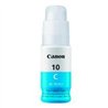 BOTELLA DE TINTA CANON GI-10C CYAN,TINTA CONTINUA,RENDIMIENTO 7700 PAGINAS,COMPATIBLE: G6010,G5010,GM2010
