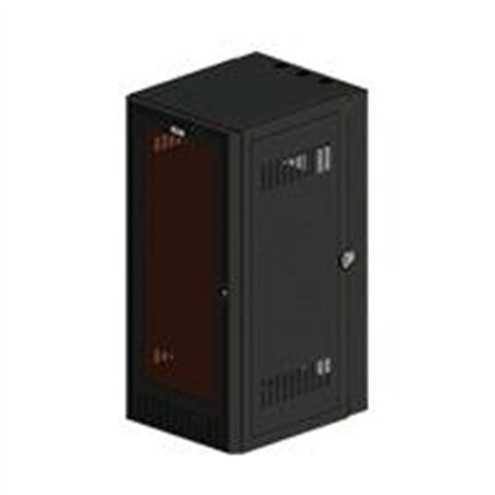 GABINETE NORTH SYSTEM NORTH015-BKT MONTAJE EN PARED C/E 26 U.R. COLOR NEGRO TEXTURIZADO **NO INCLUYE FLETE**