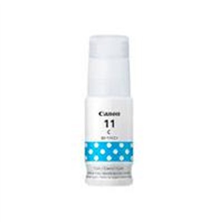 BOTELLA DE TINTA CANON GI-11C CYAN,RENDIMIENTO 7,700 PAGINAS,COMPATIBLE G3160,G2160.