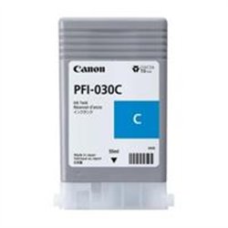TANQUE DE TINTA CANON PFI-030 C CYAN,COMPATIBLE: TA-20,TA-30,CAPACIDAD 55 ML