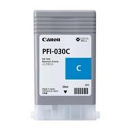 TANQUE DE TINTA CANON PFI-030 C CYAN,COMPATIBLE: TA-20,TA-30,CAPACIDAD 55 ML