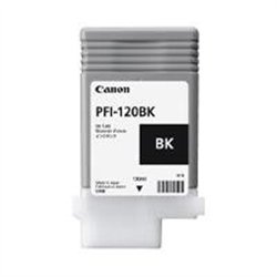 TANQUE DE TINTA CANON PFI-120 BK NEGRO,COMPATIBLE: TM-200,TM-205,TM-300,TM-305,CAPACIDAD 130 ML