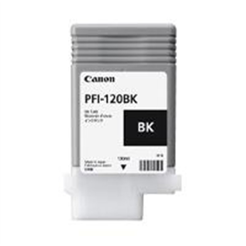 TANQUE DE TINTA CANON PFI-120 BK NEGRO,COMPATIBLE: TM-200,TM-205,TM-300,TM-305,CAPACIDAD 130 ML