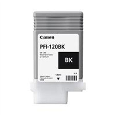 TANQUE DE TINTA CANON PFI-120 BK NEGRO,COMPATIBLE: TM-200,TM-205,TM-300,TM-305,CAPACIDAD 130 ML