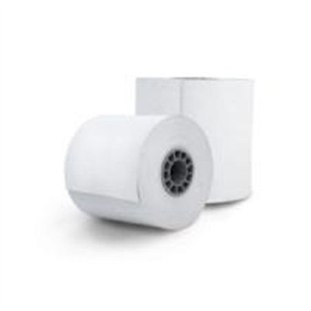 PAQUETE ROLLO PAPEL TERMICO GHIA PTG57N / 57X60 MM /PARA IMPRESORAS DE 58MM / REACCION NEGRO / 10 UNIDADES
