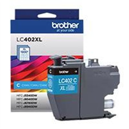 CARTUCHO BROTHER LC402XLC CYAN, RENDIMIENTO 1500 PAGINAS