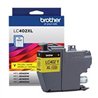 CARTUCHO BROTHER LC402XLY AMARILLO, RENDIMIENTO 1500 PAGINAS
