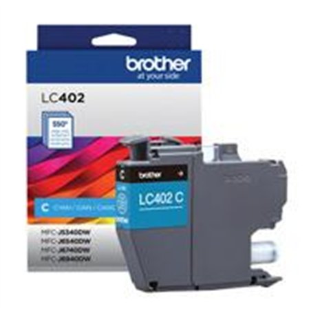 CARTUCHO BROTHER LC402C CYAN, RENDIMIENTO 550 PAGINAS