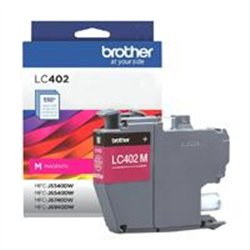 CARTUCHO BROTHER LC402M MAGENTA, RENDIMIENTO 550 PAGINAS