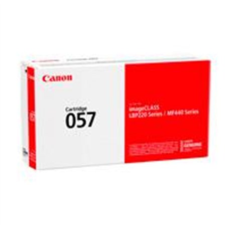 TONER CANON 057 NEGRO, RENDIMIENTO 3,100 PAGINAS, COMPATIBLE: LBP226DW, MF445DW