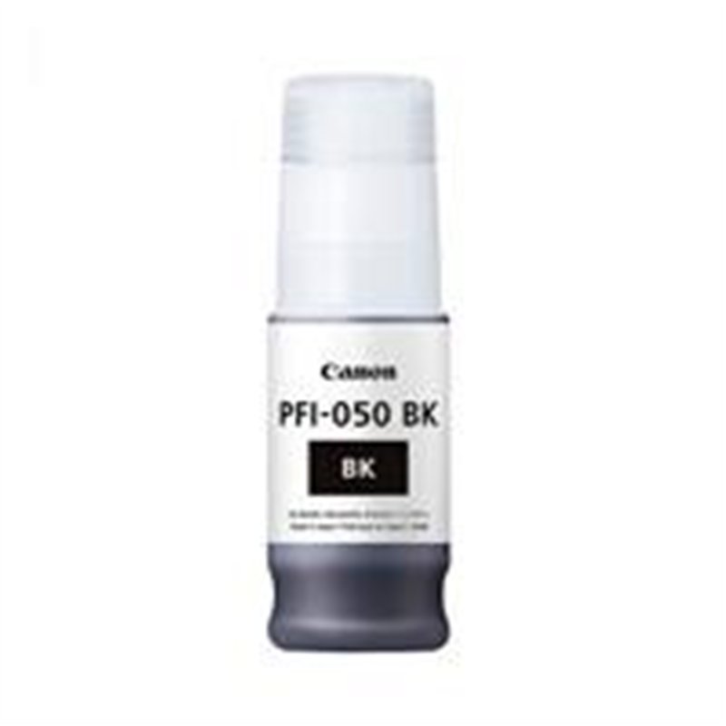 TANQUE DE TINTA CANON PFI-050 BK NEGRO,COMPATIBLE: TC-20, CAPACIDAD 70 ML