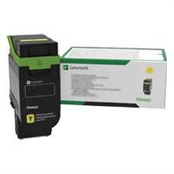 TONER LEXMARK 75M40Y0 AMARILLO, RENDIMIENTO ESTANDAR 2000 PAGINAS, PARA CS531, 632, CX532, 635