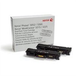 TONER XEROX NEGRO 106R02782, EXTRA ALTA CAPACIDAD 6K, DUAL PACK, PARA PHASER 3260, WORKCENTRE 3215/3225