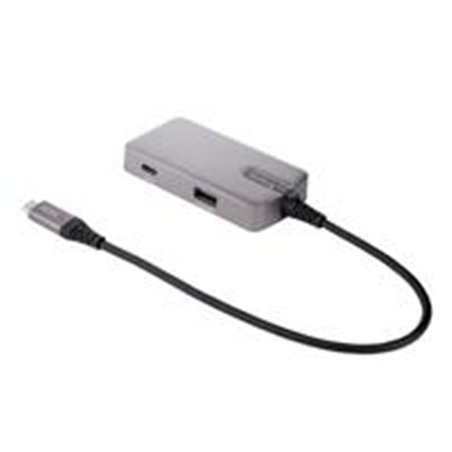 ADAPTADOR STARTECH.COM MULTIPUERTOS USB C - USB-C A HDMI 2.0 4K 60HZ, PD CON PASO DE 100W - HUB USB DE 3 PUERTOS DE 10GBPS - MIN