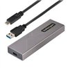 GABINETE EXTERNO USB-C 10GBPS A NVME M.2 O SSD M.2 SATA SIN HERRAMIENTAS PARA SSD M.2 NGFF PCIE/SATA DE ALUMINIO - CABLES USB C 