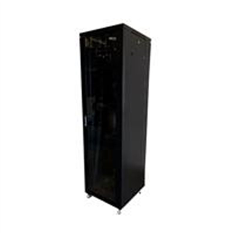 GABINETE WAM FCNL42UR6 PARA PISO CON PUERTA DE CRISTAL, RACK INTERNO A 19, 60 CM ANCHO, 42 UR ALTO (2 MTS), 60 CM DE PROFUNDIDAD
