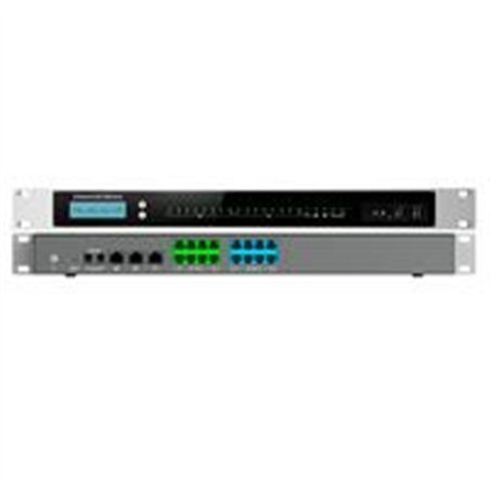 CONMUTADOR IP GRANDSTREAM UCM6304/ 4 FXO 4 FXS 2500 EXTENSIONES SIP 350 LLAMADAS SIMULTANEAS 3 PUERTO GIGABIT MONTAJE EN RACK Y 