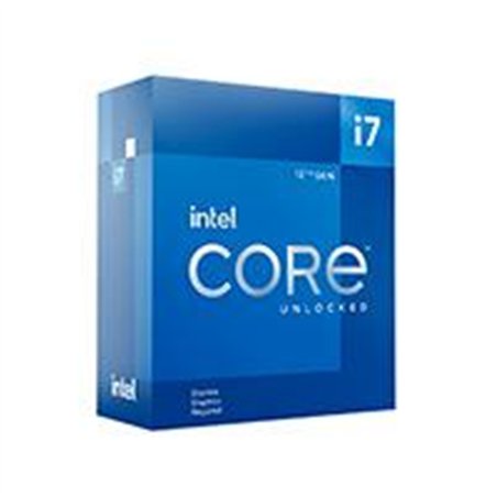 PROCESADOR INTEL CORE I7-12700KF S-1700 12A GEN /3.6 - 5.0 GHZ /CACHE 25MB /12 CORES (8P+4E) /SIN GRAFICOS /SIN DISIPADOR /GAMER