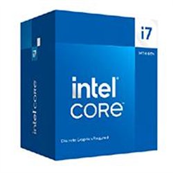 PROCESADOR INTEL CORE I7-14700F S-1700 14A GEN /HASTA 5.4 GHZ /CACHE 33MB /20 CORES 8P12E /SIN GRAFICOS /CON DISIPADOR /COMPUTO 