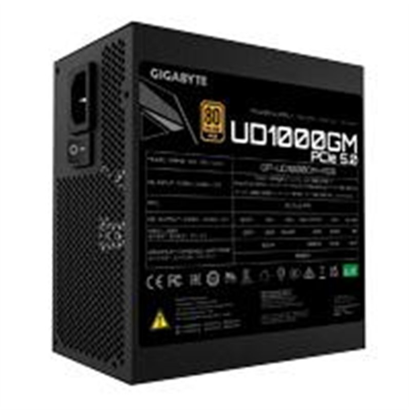FUENTE DE PODER GIGABYTE1000W/80 PLUS GOLD /NEGRO/ATX/MODULAR