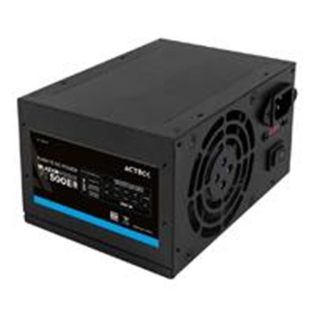 FUENTE DE PODER ACTECK BLAZAR PRIME FT500P / ATX / 500 W / NO MODULAR / VENTILADOR 80 MM / 1 AÑOS DE GARANTIA / NEGRO / AC-93814