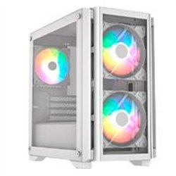 GABINETE GAMER BALAM RUSH / MINI TORRE / CARBONO CRYSTAL 4000C / MICRO-ATX, MINI-ATX / 3 VENTILADORES ARGB / PANEL IZQ CRISTAL +