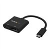 ADAPTADOR USB C A DISPLAYPORT CON ENTREGA DE ALIMENTACIóN - 4K 60HZ HBR2 - CONVERSOR USB TIPO C A DP 1.2 CON CARGA - PD DE PASO 