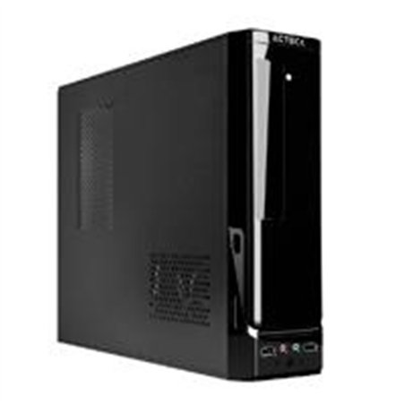 GABINETE ACTECK ATOM / MICRO TORRE SLIM / MICRO ATX, MINI ITX / FUENTE SFX 450W / METAL / NEGRO / AC-929042