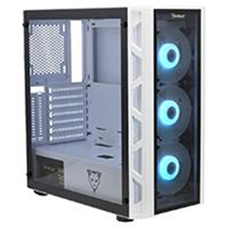 GABINETE OCELOT GAMING OG-C WHITE BLIXARD / FULL TOWER / E-ATX, ATX, M-ATX, ITX / PANEL LATERAL CRISTAL TEMPLADO / INCLUYE 3 VEN
