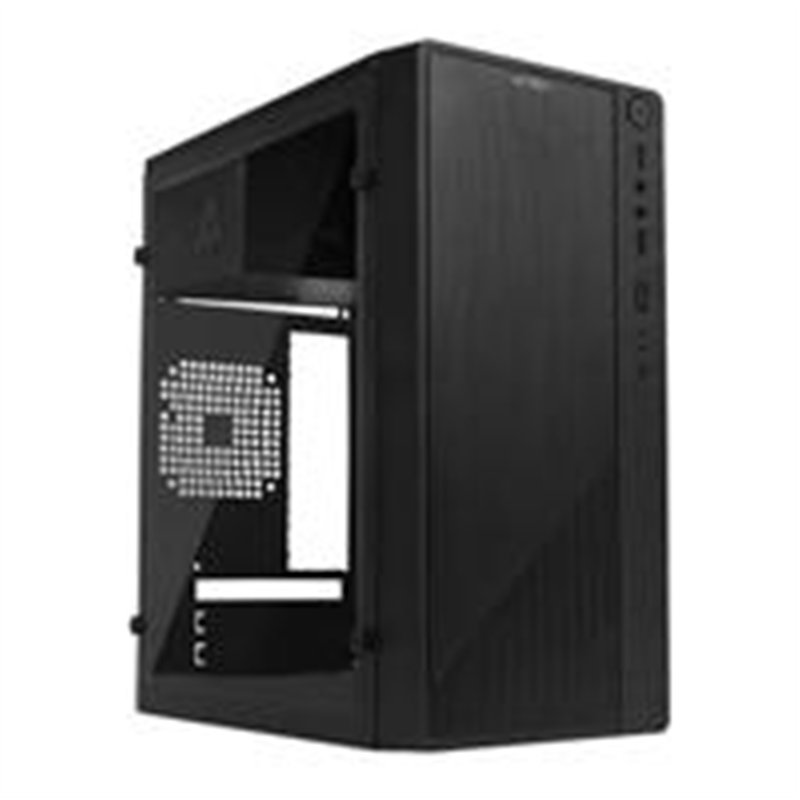 GABINETE ACTECK KIOTO GC220 / MICRO ATX SLIM / MICRO ATX, MINI ITX / FUENTE 500W / PANEL ACRILICO, METAL / NEGRO / AC-933063
