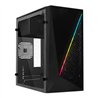 GABINETE ACTECK KIOTO GC460 / MINI TORRE / MICRO ATX, MINI ITX / FUENTE 500W / ILUMINACION RGB / PANEL ACRILICO, METAL / NEGRO /