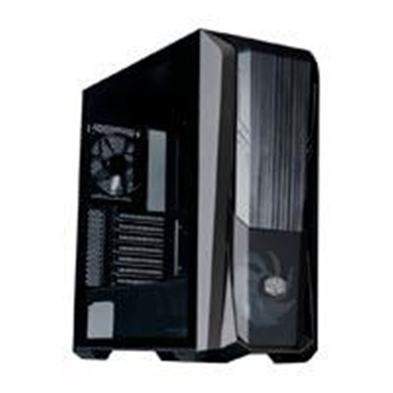 GABINETE COOLER MASTER MASTERBOX 500 CON VENTANA RGB, MIDI-TOWER, MINI-ITX/MICRO-ATX/ATX/E-ATX, NEGRO
