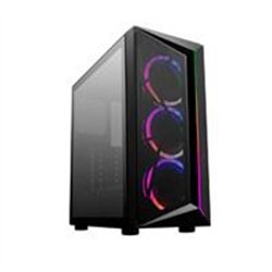 GABINETE COOLER MASTER CMP 510 /NEGRO / MIDI TOWER / ATX / 3 VENTILADORES ARGB INSTALADOS/ GAMER.