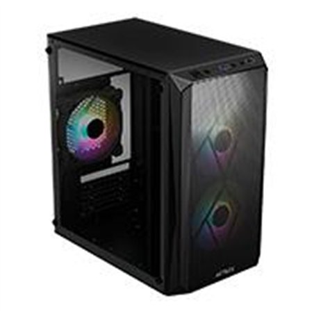 GABINETE ACTECK DOOM GI630 / MICRO TORRE / MICRO ATX, MINI ITX / FUENTE 500W / VENTILADOR RGB / PANEL ACRILICO, METAL / NEGRO / 