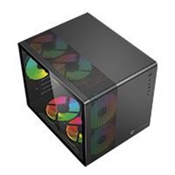 GABINETE GAMER BALAM RUSH TANK MINI GI930 / MINI ATX - ITX / MICRO ATX - MINI ITX / PANEL CRISTAL TEMPLADO - MALLA METALICA / 3X
