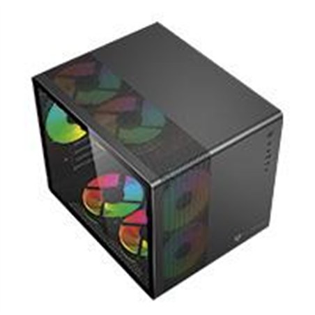 GABINETE GAMER BALAM RUSH TANK MINI GI930 / MINI ATX - ITX / MICRO ATX - MINI ITX / PANEL CRISTAL TEMPLADO - MALLA METALICA / 3X